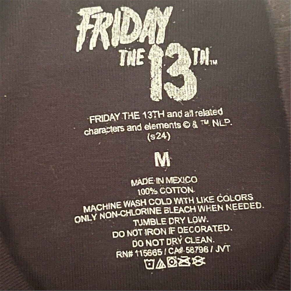 Hot Topic Friday the 13th Jason Hockey Mask Cropped T-Shirt Juniors M - Picture 4 of 4